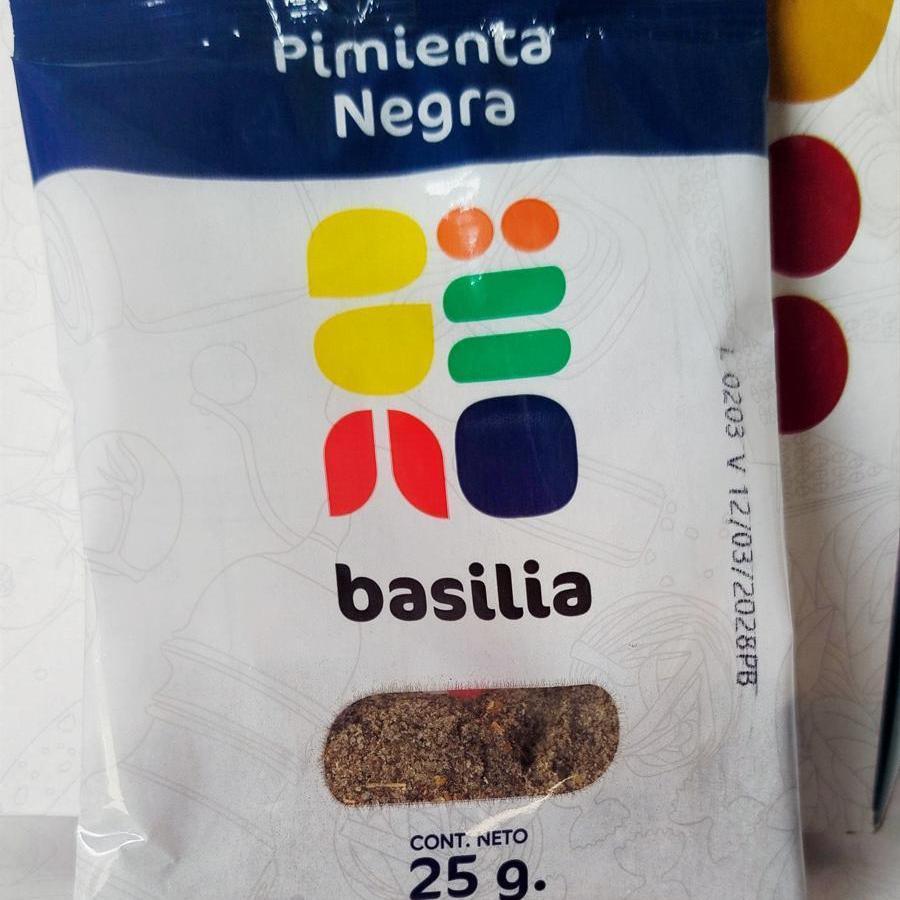 PIMIENTA NEGRA MOLIDA BASILIA 1 X 25 GR